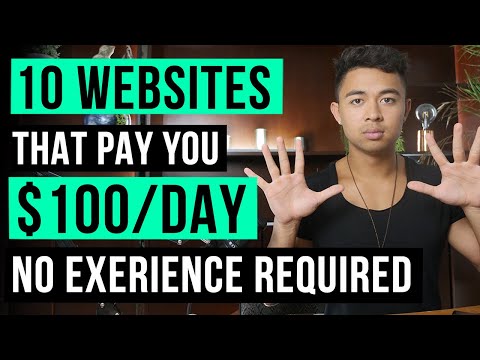 10 Websites That Will Pay You DAILY in 2022! (Easy Work from Home Jobs No Experience.)