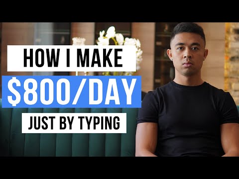 Make Money by Typing/Writing $200 to $800 per Day! EASY HACK! (For Beginners)